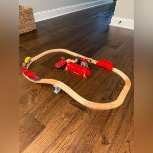 Wooden Train Set Toy